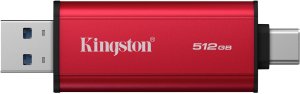 Dysk zewnętrzny SSD Kingston Dual Portable 512GB Czerwony (SPSD/512GB) 3
