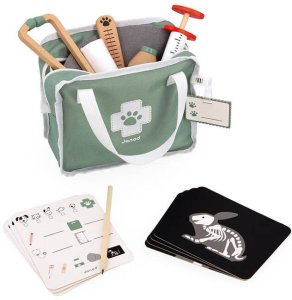 Janod Zestaw weterynarski z 10 akcesoriami 3+ 5