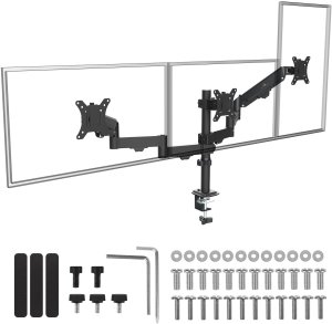 Maclean Uchwyt biurkowy na 3 monitory 17" - 27" (MC-137) 2