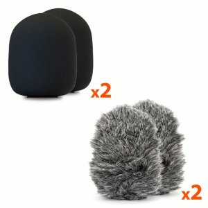 Mikrofon Media-Tech MICRO-MIC DUO - 2x Bezprzewodowy mikrofon krawatowy (zestaw), na klipsie, iOS & Android (OTG), mini, superczuły. USB-C & LIGHTNING 3