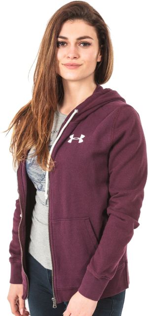 Under Armour Bluza damska Favorite Fleece Full Zip Hoodie bordowa r. S (1302361-916) 1