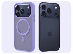 krainaGSM Etui Do Magsafe do iPhone 17 Pro Max (Jasnofioletowy, Matowy, Case) Szkło 4