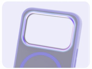 krainaGSM Etui Do Magsafe do iPhone 17 Pro Max (Jasnofioletowy, Matowy, Case) Szkło 6