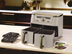 Frytkownica beztłuszczowa Ninja MAX Beztłuszczowa frytkownica z 2 szufladami 9,5litra 6 funkcji 2