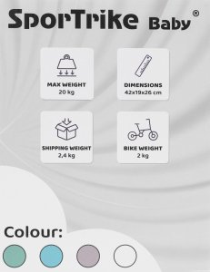 Rowerek biegowy Jeździk SPORTRIKE PettyTrike Z7 zielony 11