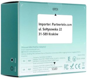 Transmiter FM Ottocast Bezprzewodowy Adapter samochodowy Mini Cube T3 srebrny 2