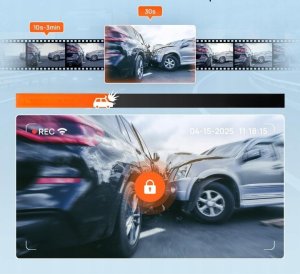Wideorejestrator 70mai Kamera samochodowa 4K 2160p z GPS WiFi SD 128 GB 24/7 2