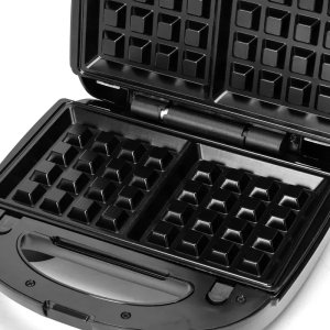 Gofrownica Aigostar  Opiekacz do kanapek gofrów o mocy 800 W z 3 zestawami płytek 4