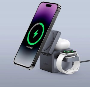 Ładowarka Anker Cube 3w1 stacja ładująca MagSafe indukcyjna ładowarka 15W+zasilacz30W 2