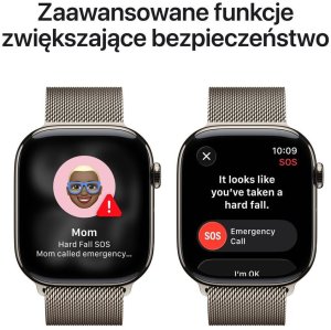 Smartwatch Apple Watch 11 42 mm GPS + Cellular milanese z tytanu Zegarek Series 11 GPS+Cell MF8P4ET/A (195950471038) 6