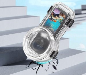 Obudowa Podwodna Wodoodporna Wodoszczelna Futerał Do 60m Do Insta360 X5 / X 5 / Pu760t 9