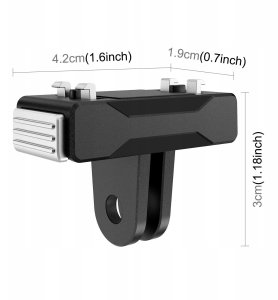Puluz Mocowanie Uchwyt Szybkozłączka Magnetyczna Do Insta360 X5 / X4 Air / Ace Pro 2 / Pu771b 6