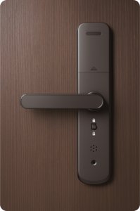 ZAMEK ELEKTRONICZNY KLAMKA DO DRZWI CZARNA NA KOD SZYFR ODCISK PALCA TUYA 4