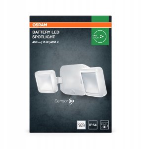 BATTERY LED SPOTLIGHT DOUBLE 10W WHITE 4