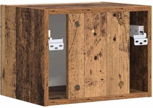 vidaXL Szafka pod telewizor Stare drewno 60 x 31 x 29.5 cm 8
