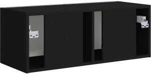 vidaXL Szafka pod telewizor czarna 60 x 31 x 29.5 cm 8