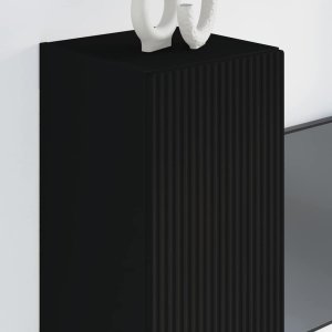 vidaXL Szafka pod telewizor czarna 30 x 31 x 80 cm 4