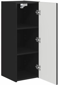 vidaXL Szafka pod telewizor czarna 30 x 31 x 80 cm 5