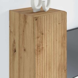 vidaXL Szafka pod telewizor Dąb rzemieślniczy 30 x 31 x 80 cm 4