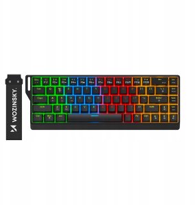 Klawiatura gamingowa Wozinsky WKGP-1165 mechaniczna podświetlana RGB - czarna 2
