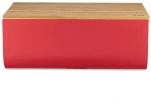 Pojemnik na chleb Alessi BG03 WG Mattina, stalowe drewno bambusowe, ciepły szary 4