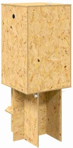 vidaXL Terrarium Brązowy 50 x 50 x 130 cm OSB 10