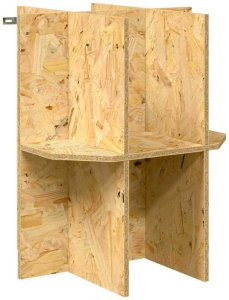 vidaXL Terrarium Brązowy 40 x 40 x 90 cm OSB 6