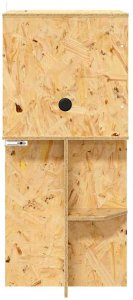 vidaXL Terrarium Brązowy 40 x 40 x 90 cm OSB 9