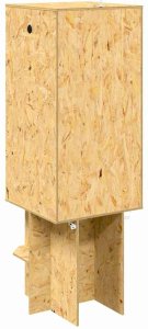 vidaXL Terrarium Brązowy 50 x 50 x 130 cm OSB 10