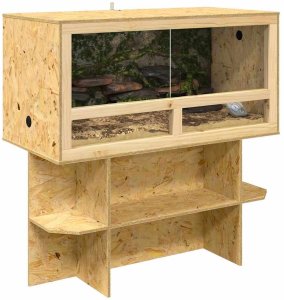 vidaXL Terrarium Brązowy 100 x 50 x 100 cm OSB 3