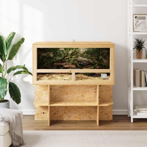 vidaXL Terrarium Brązowy 100 x 50 x 100 cm OSB 4