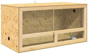 vidaXL Terrarium Brązowy 100 x 50 x 100 cm OSB 5