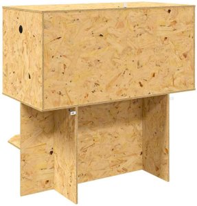 vidaXL Terrarium Brązowy 100 x 50 x 100 cm OSB 10