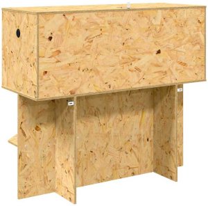 vidaXL Terrarium Brązowy 100 x 40 x 90 cm OSB 10