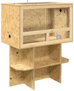 vidaXL Terrarium Brązowy 80 x 50 x 100 cm OSB 2