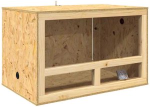 vidaXL Terrarium Brązowy 80 x 50 x 100 cm OSB 5