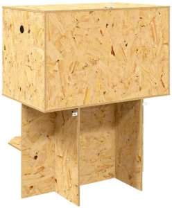 vidaXL Terrarium Brązowy 80 x 50 x 100 cm OSB 10