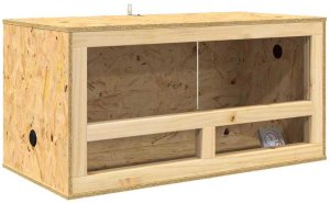 vidaXL Terrarium Brązowy 80 x 40 x 90 cm OSB 5