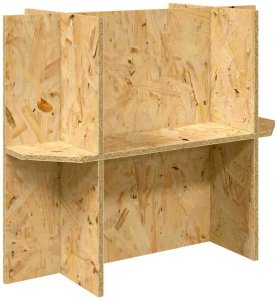 vidaXL Terrarium Brązowy 60 x 30 x 80 cm OSB 6