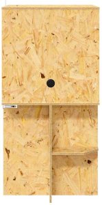 vidaXL Terrarium Brązowy 50 x 50 x 100 cm OSB 9