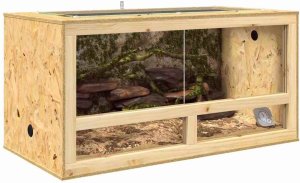 vidaXL Terrarium Brązowy 50 x 100 x 50 cm OSB 3