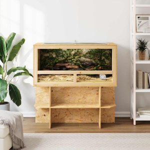 vidaXL Terrarium Brązowy 50 x 100 x 50 cm OSB 4