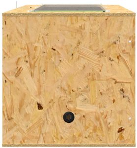 vidaXL Terrarium Brązowy 50 x 100 x 50 cm OSB 7