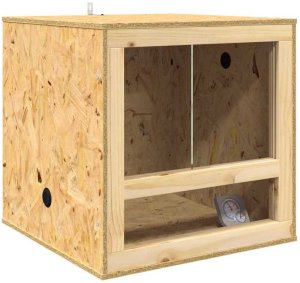 vidaXL Terrarium Brązowy 50 x 50 x 50 cm OSB 2