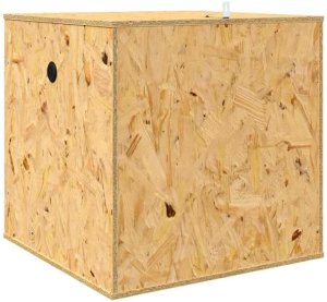 vidaXL Terrarium Brązowy 50 x 50 x 50 cm OSB 8