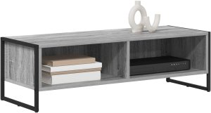 vidaXL Szara szafka pod telewizor 100 x 36.5 x 30.5 cm 3