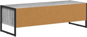 vidaXL Szara szafka pod telewizor 100 x 36.5 x 30.5 cm 7