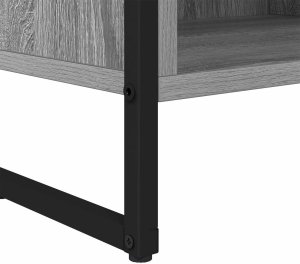 vidaXL Szara szafka pod telewizor 100 x 36.5 x 30.5 cm 9