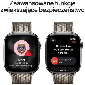 Smartwatch Apple Watch Series 11 OLED 46 mm Cyfrowy 416 x 496 px Ekran dotykowy 5G Tytan Wi-Fi GPS 6