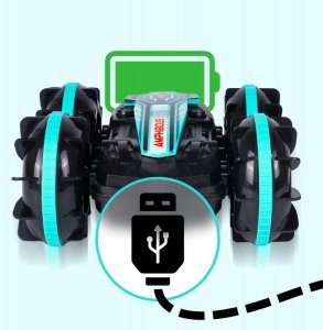 Samochód terenowy RC z opaską gestów - auto, wodoodporny, LED 7